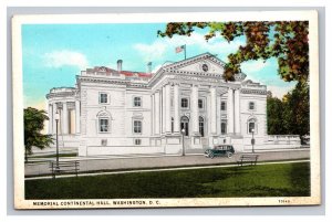 Vintage 1920s Postcard Memorial Continental Hall Washington District of Columbia