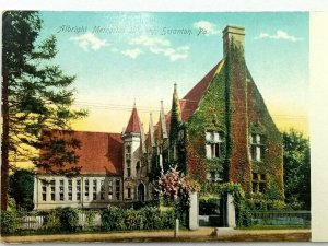 Vintage Postcard 1900's Albright Memorial Library Scranton PA Pennsylvania 