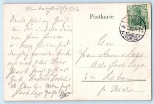 Hamburg Germany Postcard Schwimmdock von Blohm & Voss 1912 Antique Posted
