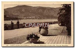 Saint Jean Cap Ferrat - Terrace of the Hotel of the Veil of Gold - Old Postcard