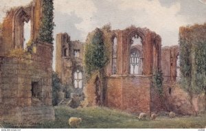 KENILWORTH, Warwickshire, England, 1900-1910s; Kenilworth Castle, Oriel Window