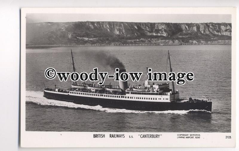 f0140 - British Railways Ferry - Canterbury - postcard