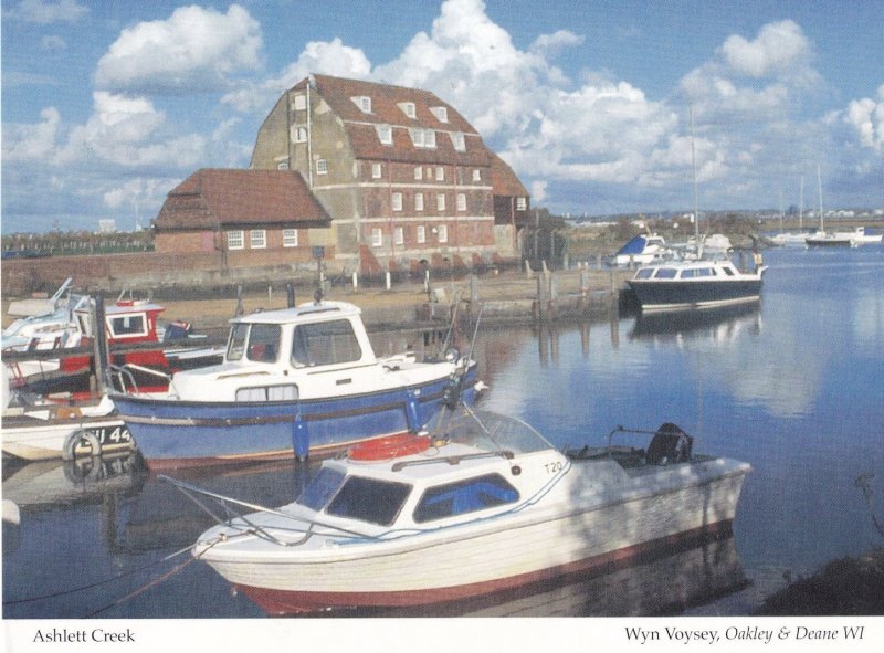 Ashlett Creek Boats Hampshire Womens Institute Postcard