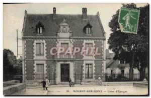 Old Postcard Bank Caisse d & # 39Epargne Nogent sur Seine