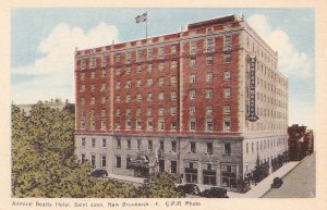 Postcard Admiral Beatty Hotel Saint John New Brunswick Canada