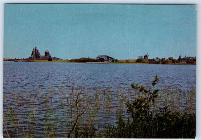 KIZHI Island Russian Orthodox Wooden CHURCH UNESCO Lot 10 Postcards in Folder