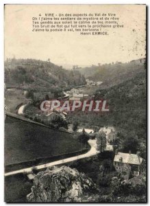 Old Postcard Vire One Of aspects of the Vire Valley