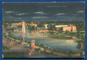 Texas Centennial Exposition Night Views 1936 Scenes Dallas tx postcard folder