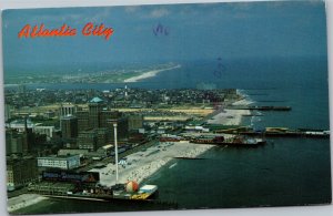 Postcard NJ Atlantic City - 1981 aerial