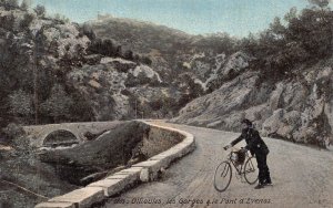 FRANCE~OLLIOULES les GORGES le PONT a EVENOS-BICYCLE-FAHRRAD-BICICLETTA POSTCARD