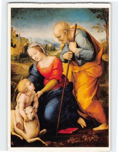 Postcard The Holy Family del Cordero By Raffael Prado Madrid Spain