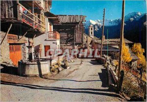 Postcard Moderne St Veran (Htes Alp) Common the highest in Europe Main Street...