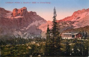 Mountaineering Austria Vorarlberg Lindauer Hutte cottage 1910s