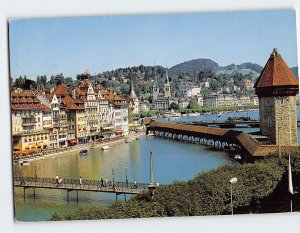 Postcard Kapellbrücke/Wasserturm, Lucerne, Switzerland