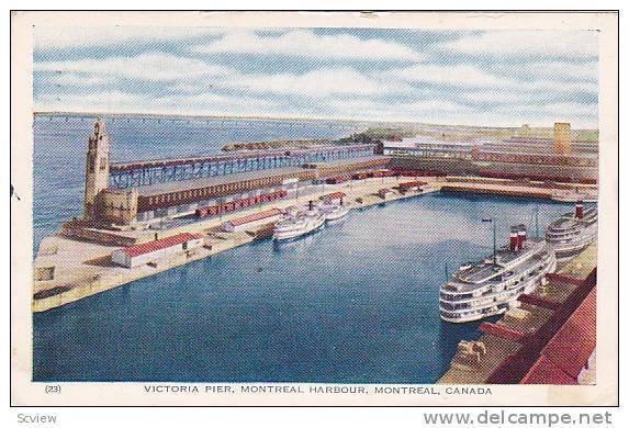 Victoria Pier, Montreal Harbour, Montreal, Quebec, Canada, PU-1950