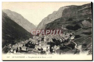 Old Postcard The Dauphine Vue Generale De La Grave