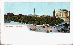 New York City Madison Square Vintage Postcard C129