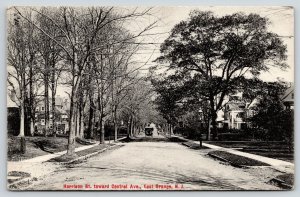 East Orange New Jersey~Harrison Street Homes Toward Central Avenue~Auto~1912 B&W