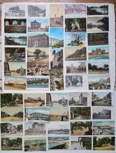 NEW JERSEY VIEWS LOT OF 50 ANTIQUE & VINTAGE POSTCARDS