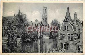 Old Postcard Bruges Quai du Rosaire