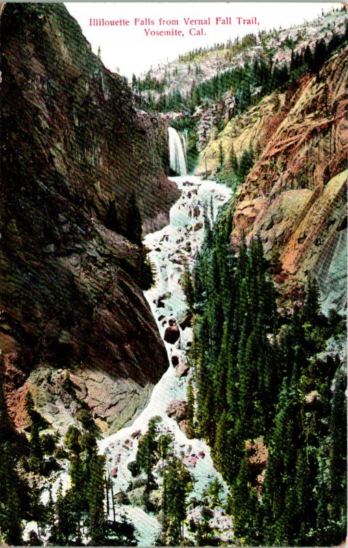 Ventura CA Illilouette Falls Postcard Unused (35479)