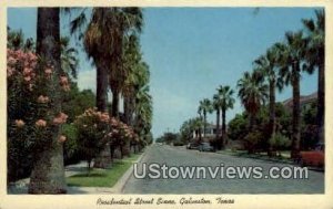 Residential Street Scene - Galveston, Texas