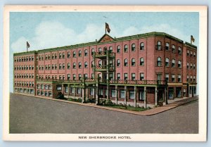 Sherbrooke Quebec Canada Postcard New Sherbrooke Hotel 1953 Vintage