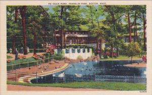 Duck Pond Franklin Park Boston Massachusetts