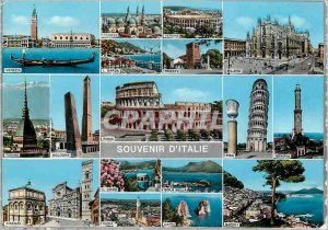 Modern Postcard Souvenir From Italy Panorama