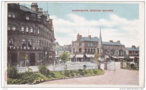 HARROGATE, Yorkshire, England, 1900-1910's; Station Square