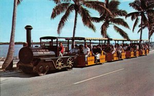 KEY WEST, FL Florida CONCH TOUR TRAIN~Railroad ROADSIDE  c1960's Chrome Postcard