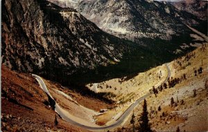 Switchbacks Red Lodge Cooke City Beartooth Highway Montana MT Postcard