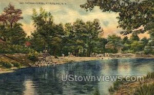 Swimming Pool at Purling - New York NY Postcard