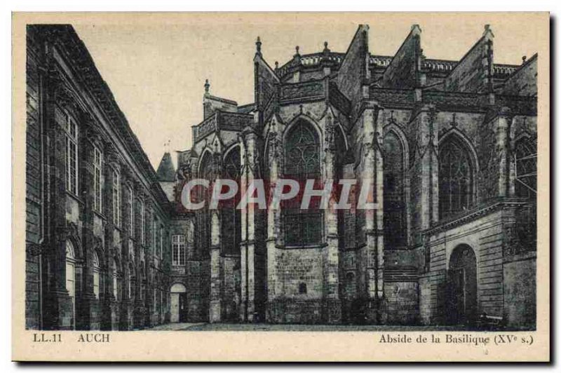 Old Postcard Auch apse of the Basilica