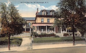 J84/ Newburgh New York Postcard c1910 Elks Lodge Building 149