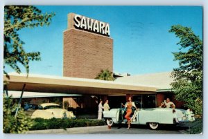 Las Vegas Nevada NV Postcard Hotel Sahara Shangri-La Resort 1958 Vintage Antique