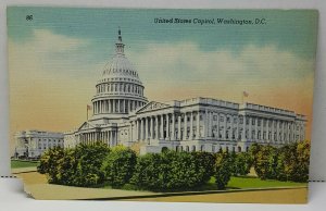 US Capitol Washington DC Vintage Postcard