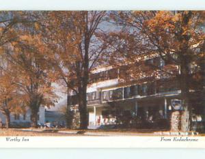 Unused 1950's WORTHY INN MOTEL Manchester Vermont VT s2346