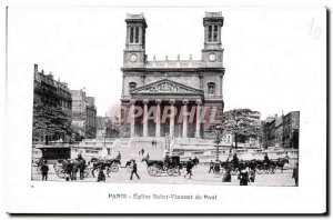 Old Postcard Paris Church of Saint Vincent de Paul