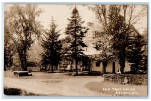 c1910's Elm Tree House Dirt Road Jewett New York NY RPPC Photo Antique Postcard 