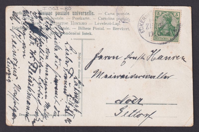 Vintage postcard Germany Circus Altoff 1906