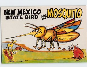 Postcard New Mexico State Bird, the Mosquito, New Mexico