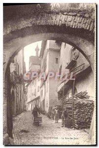 Old Postcard Riquewihr The Street of the Jews