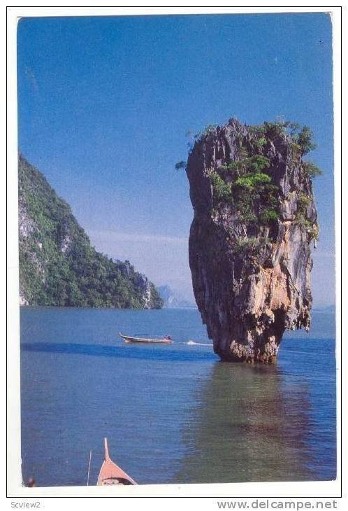 Phangnga, Thailand, Asia, 1940-60s, Unique Nail Island Off Phangnga