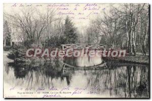 Old Postcard Puy de Dome Riom Lake Square