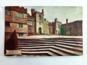 Haddon Hall Court Yard Liverpool Manchester London Vintage Postcard