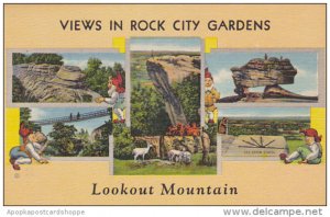 Views In Rock City Gardens Lookout Mountain Chattanooga Tennessee Curteich