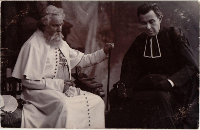 CPA Hongrie THEATRE Star Gaál Gyula & Pethes Imre carte photo (93858)