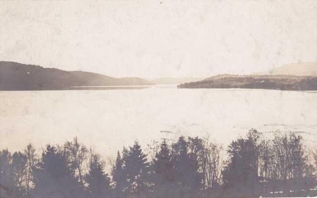 RPPC View of Schroon Lake, Adirondacks NY, New York pm 1907