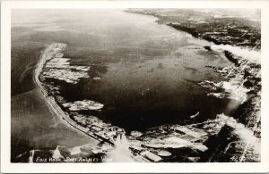 Port Angeles WA Ediz Hook Aerial View Unused Real Photo Postcard F62